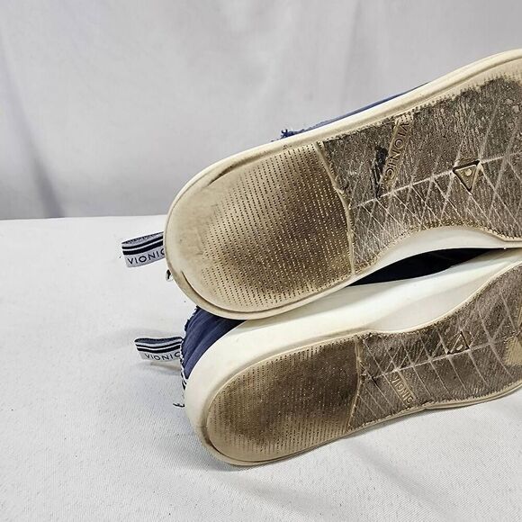 Vionic Pismo Women's 6 Casual Supportive Sneaker Navy Canvas Comfort - Picture 7 of 8